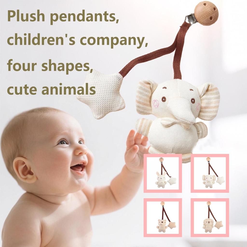 Organic Cotton Rattles, Baby Colored Cotton Soothing Bed Hangings, Plush Doll Toys,