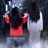 White Red Halloween Costumes Scary Masquerade Clothes Funny Female Ghost Costume  Performance Suit