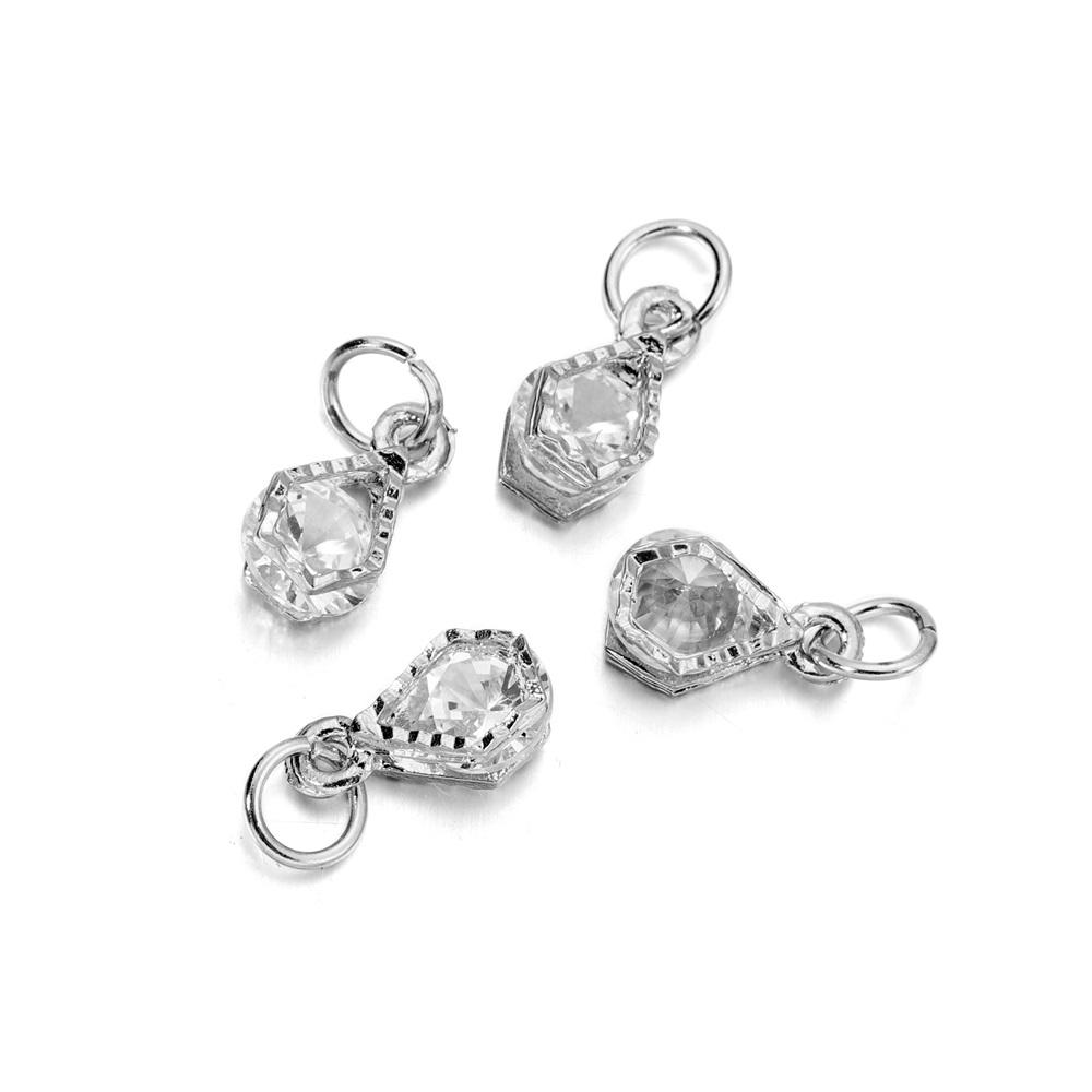 

10Pcs/Lot Gold Color Metal Alloy with Rhinestone Pendants for Earrings Necklaces Charms DIY Jewelry Making Accessories