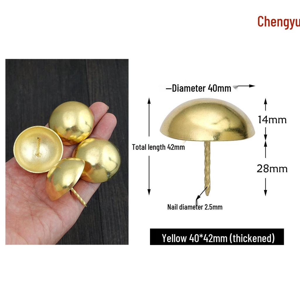 Antique-style Round Head Sofa Decoration Nails, Retro Pushpins, Thickened and Smooth Foam Nails, Furniture Hardware.