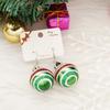 Christmas Hollow Xmas Tree Bells Round Ball Earrings For Women Snowflake Stars Sequins Bulb Tassel Earring Girl Festival Jewelry