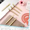 Sleek  Business Ballpoint Pen, Rotating Open Writing Pen, Smooth Grip Office Signature Pen For Company Gift Student Daily Use