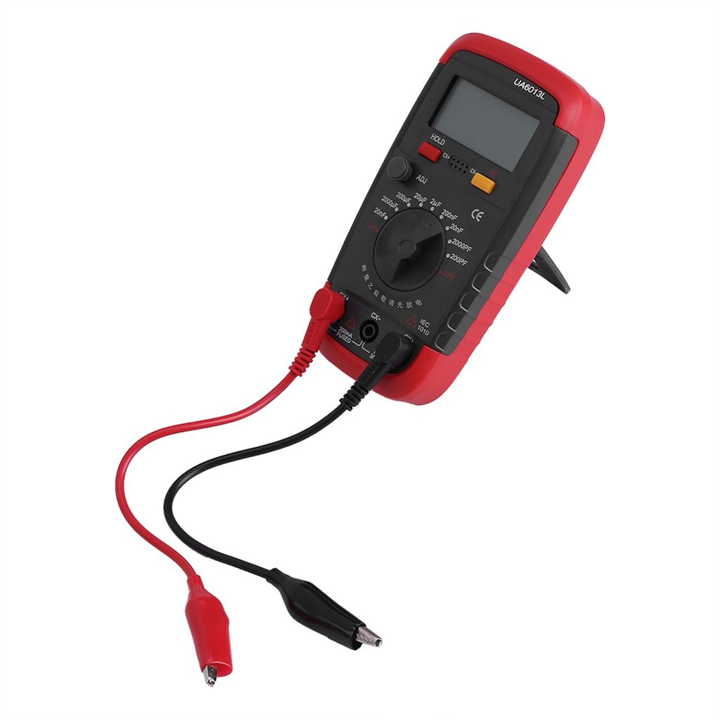 UYIGAO Digital Battery Powered Capacitan Capacitor Meter Tester 6013L LCD Display