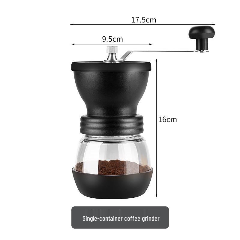 Manual Hand-crank Glass Coffee Bean Grinder