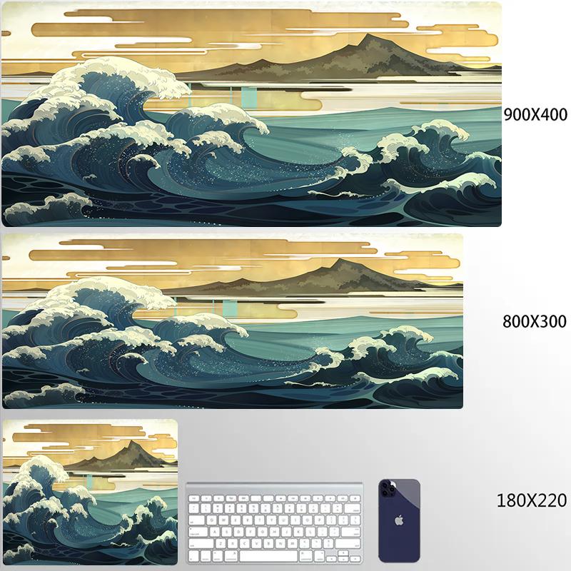 Personalized Art Gaming Mouse Pad Gamer Large Mouse Mat Great Wave Big Mouse Pads Pc Computer Mousepad XXL Laptop HD Desk Mats