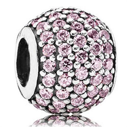 Bracelet Women'S Pink Love Mulan Petals Glazed Beads Loose Beads String Beads Diy Accessories