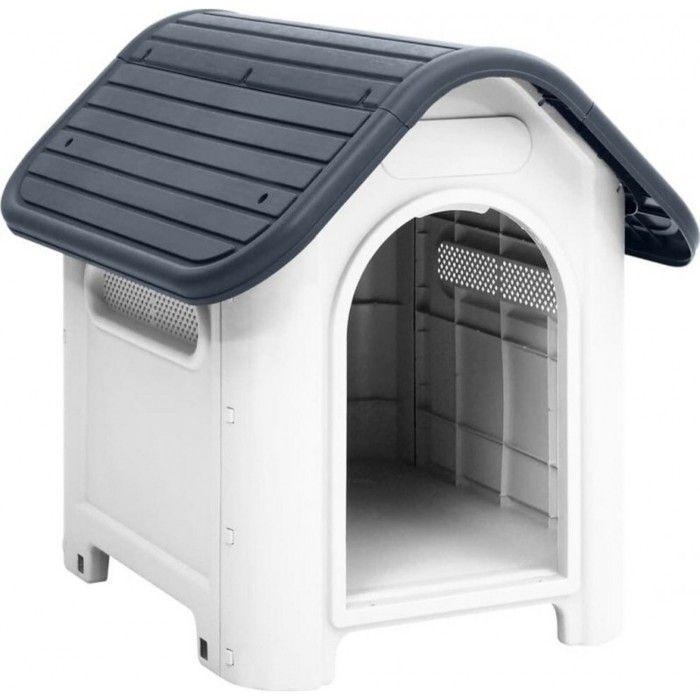 VidaXL Dog Niche Grey 59x75x66 Cm Polypropylene 152226