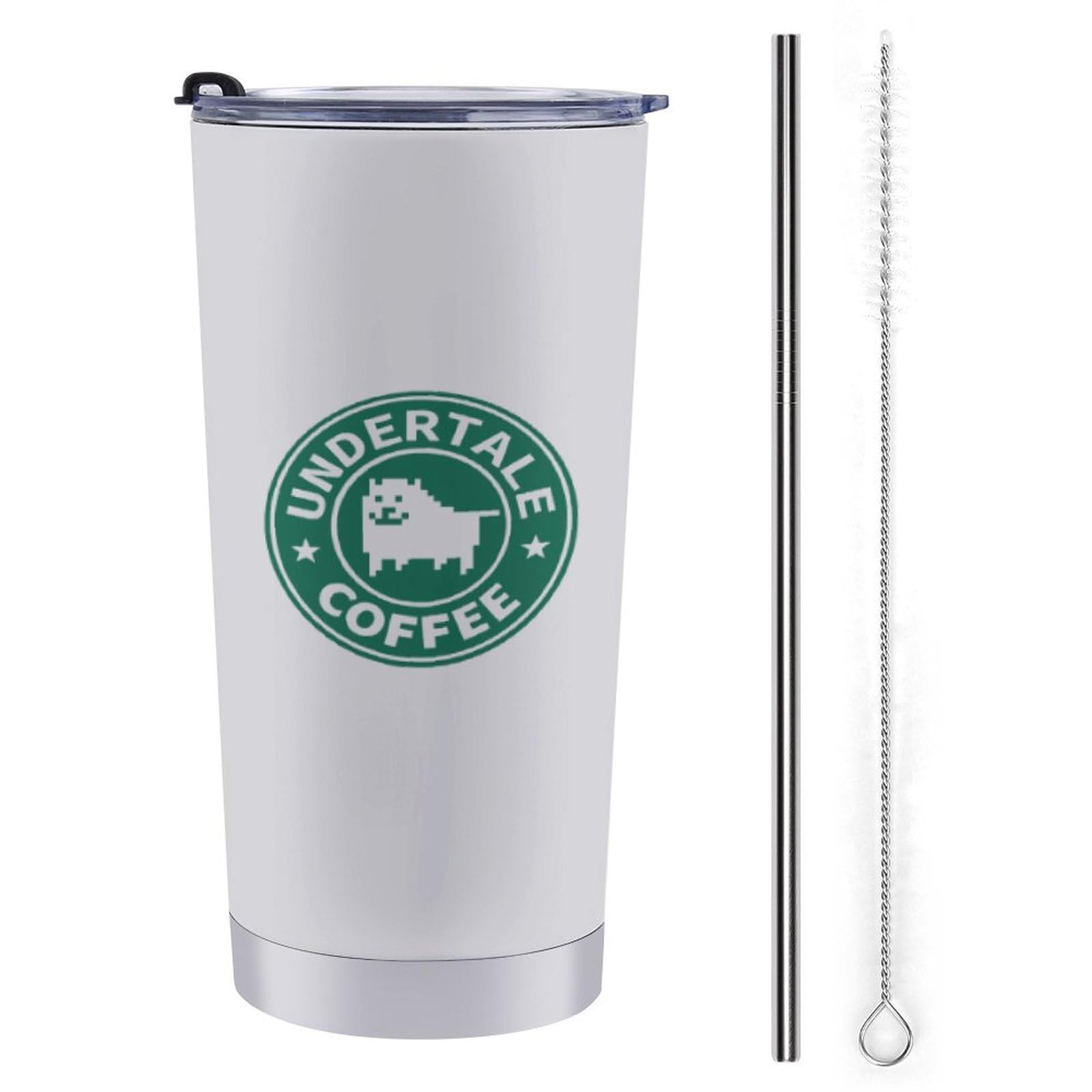 

Undertale Annoying Dog Tumbler Mug Coffee Cup Convenience Store Cup Insulated Water Bottle for Direct Drinking, Stainless Steel with Lid, Portable