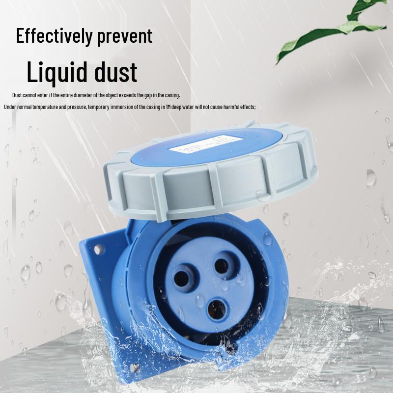 IP67 Waterproof Industrial Aviation Plug Socket, 16A/32A, 3-core, 4-wire, 5-pin Male Female Connector, Non-Explosion Proof