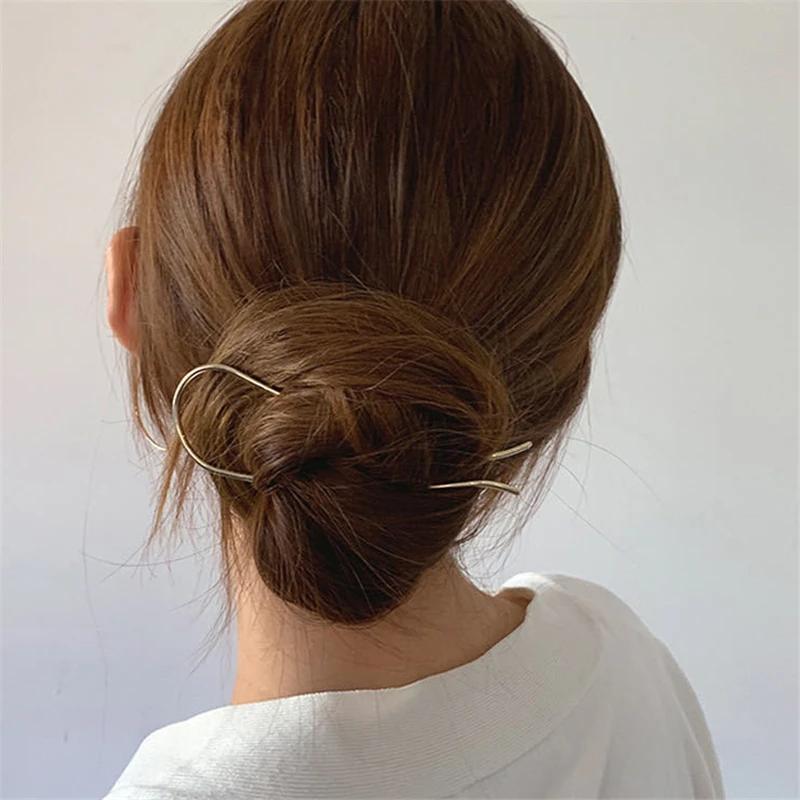 New Butterfly Metal Hair Fork Clip Women Hair Pin Combs Messy Bun Hairpin Clip Side Combs Updo Sticks Hair Styling Tool Gifts