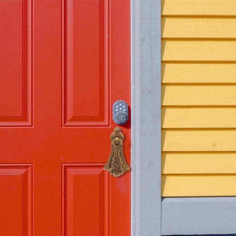 Comfortable Grip Retros Zincs Alloys Door Knocker for Rusts Proof Charm Simple Installation Suitable for Various Door
