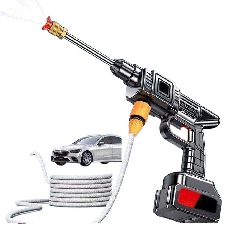 Portable High-Pressure Wireless Car Washer with Lithium Battery for Home Use