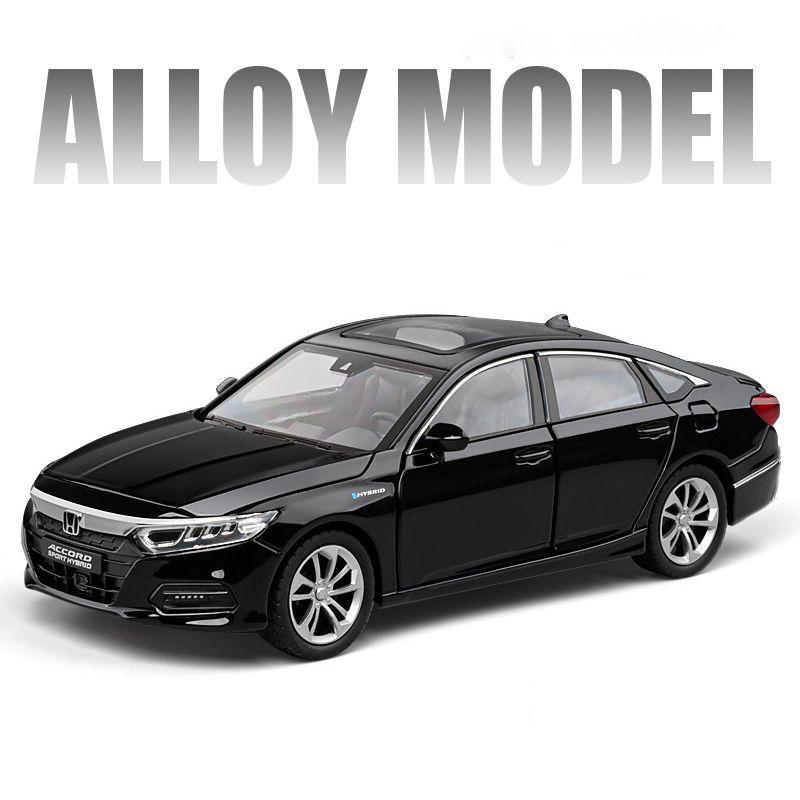 1/24 HONDA Accord Alloy Car Model Diecasts & Toy Vehicles Metal Car Model Simulation Collection Sound and Light Childrens Gifts