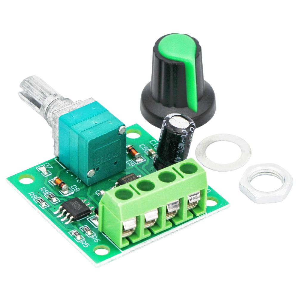DC 1.8V 3V 5V 6V 12V 2A 1803BK PWM Motor Geschwindigkeitsregler Niederspannungsmotor Geschwindigkeitsregler Schalter PWM Einstellbares Ansteuermodul