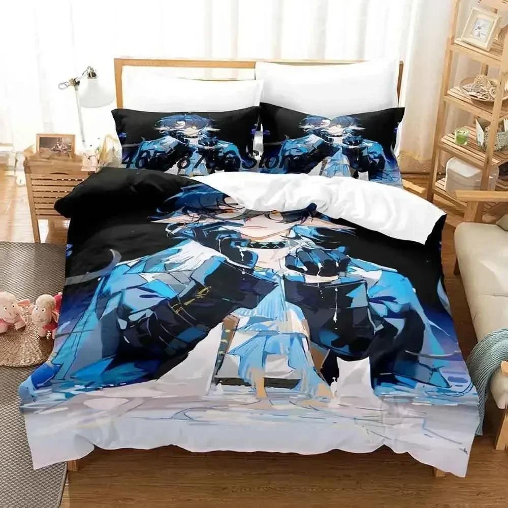 New Arknights Bedding Set Single Twin Full Queen King Size Bed Set Adult Kid Bedroom Duvet Cover Sets 3D Anime Bed Sheet Set
