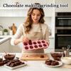Silicone Rose Shaped Mold Tray for Baking Candy Chocolate Ice Cubes and Cake Making Flexible Nonstick Kitchen Tool with 10 Cavities