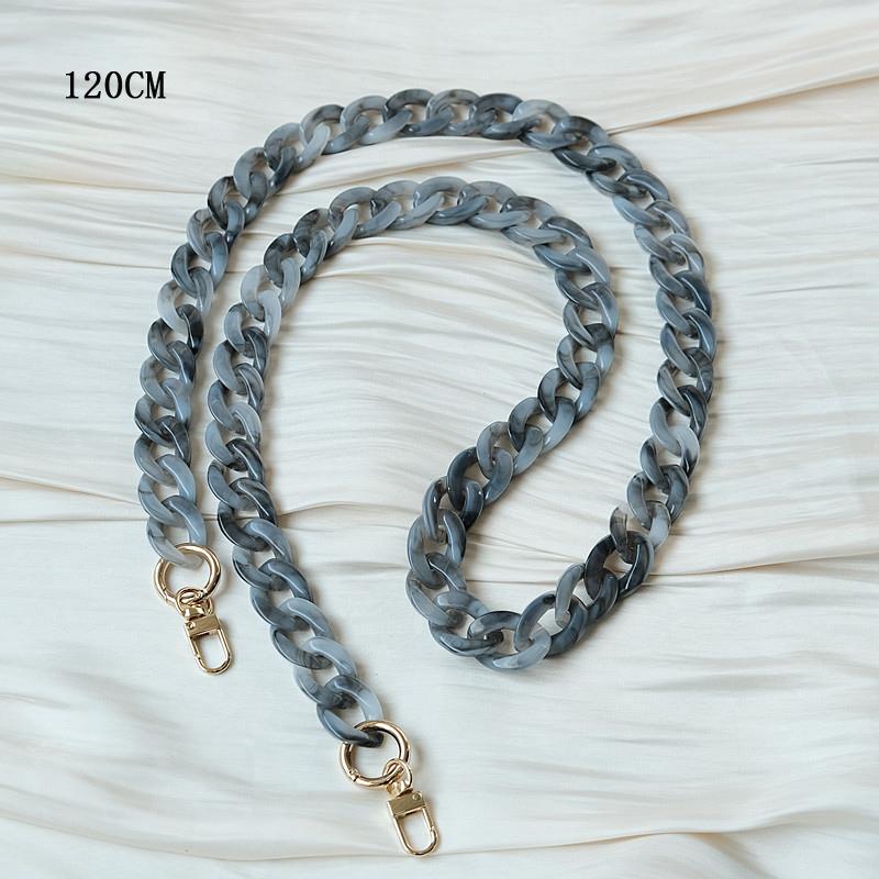 New Phone Accessory Detachable Parts Chain White Crossbody Resin Luxury Strap Amber Phone Case Chains Acrylic Shoulder Hanging Chain