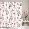 Cartoon Patterns Children's Shower Curtain Warm Girls Room Decoration Curtains Boys Shower Curtains Bathroom Decor With Hooks