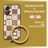 Bracelet Funny Phone Case For ZTE Blade A34 Personality Creative Solid Color Back Cover Ring Cartoon Youth Cute
