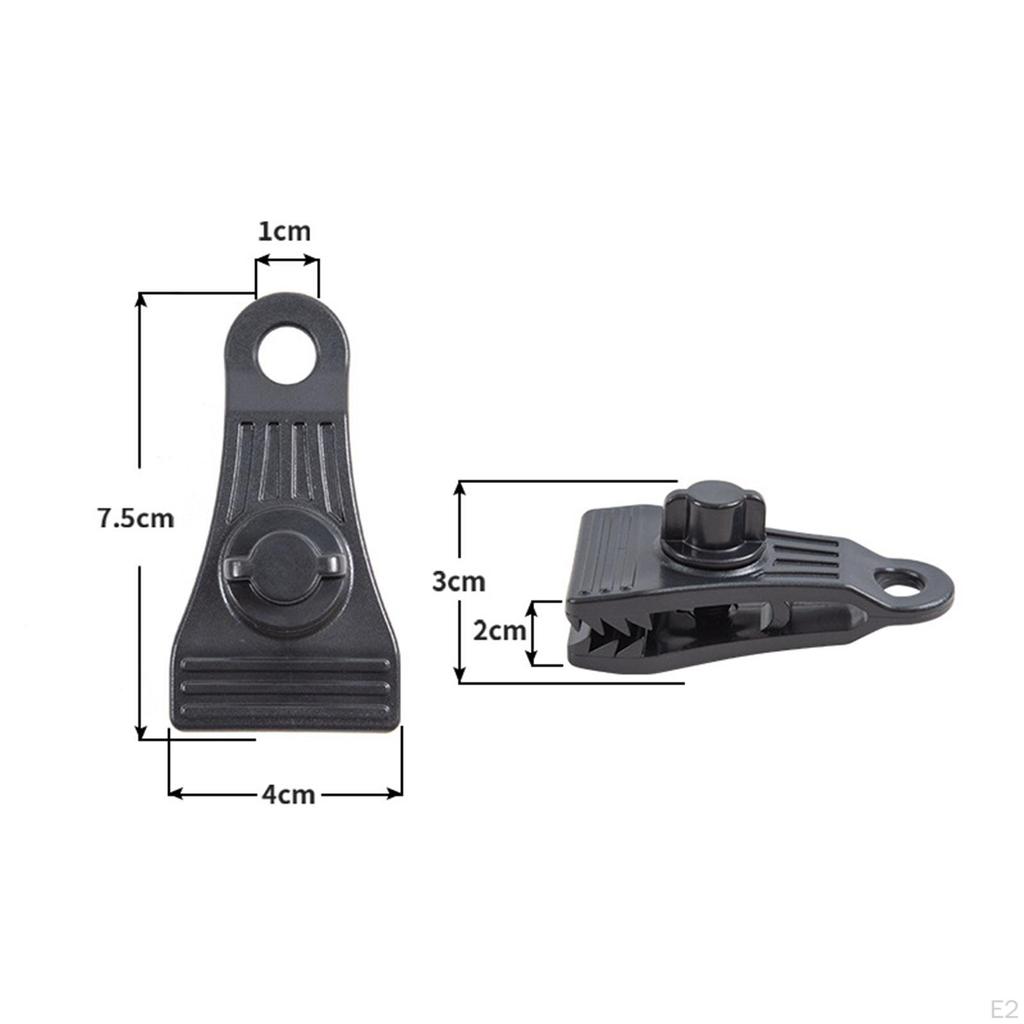 4Pcs Heavy Duty Tarp Clips Canopies Clamps Awning Fixed Clip Reusable for Boat Covers