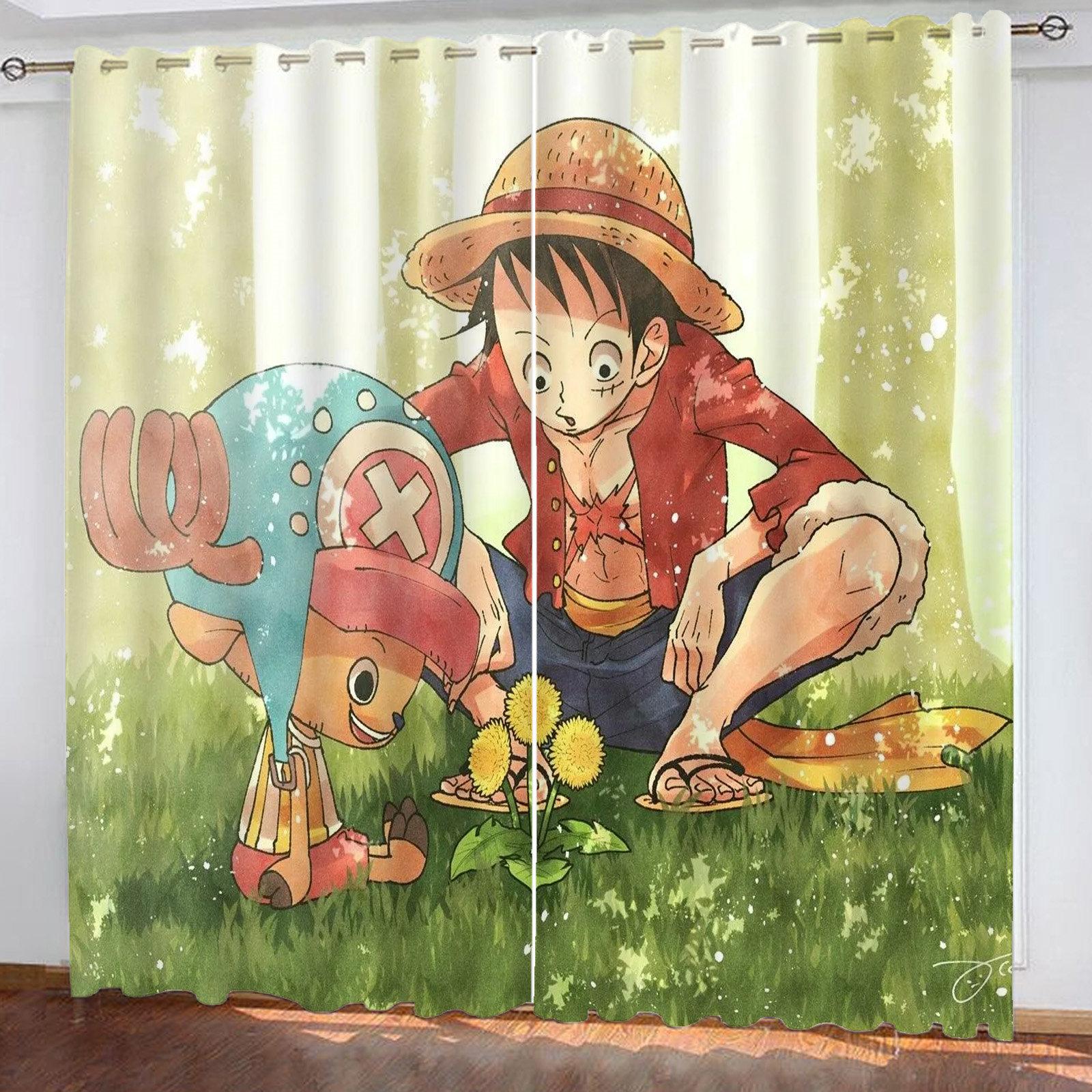 

Подарунки на Різдво One Piece Комікси з принтом Домашній декор Вітальня Спальня Штори для затемнення Кухонні аксесуари 100x140cm