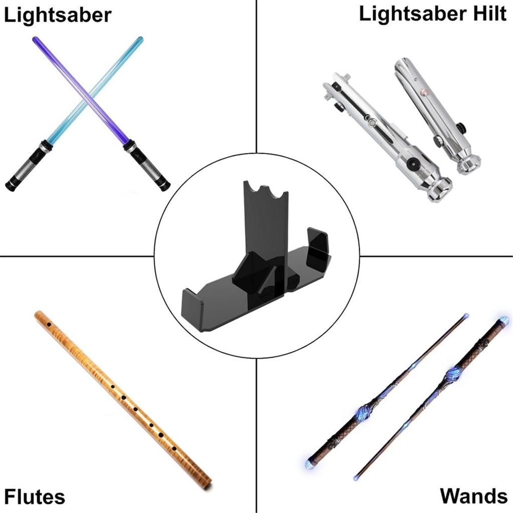 Clear Acrylic Stand Showcase Protect Your Double Edged Weapons Sword Display Stand Holder Lightweight Desktop Rack