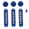 3PCS Blue Single Coil Pickup Cover ABS Switch Tip Cap Stylish Guitar Knob Set  Electric Guitar