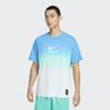 Nike SS23 Basketball Series Gradient Vintage Dopamine Crew Neck Short Sleeve T-Shirt Men Tops Blue FN0320-134