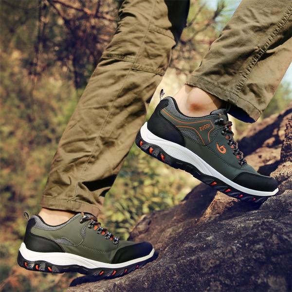Men Hiking Shoes Waterproof Non-slip Sport Shoes Casual Running Camping Shoes Outdoor Sneakers for Men Size 39-47 3 Colors