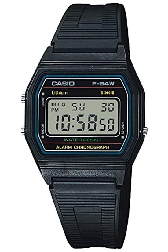Συλλογή Ρολογιών Χερός Casio Εγχώριο Γνήσιο Προϊόν F-84W-1QJH Ανδρικό Μαύρο