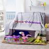 Wow! Wow! Wubbzy Personalized Name Blanket Gift Customizable Blanket Ultra-Soft Suitable for Bed Livingroom Sofa Office Chair for All Occasions