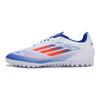 adidas Serie F50 Club Comode TF (Borchie di gomma) Scarpe da Calcio in Erba Sintetica Unisex Scarpe da Calcio Blu Bianco Arancione IF1348