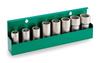 TONE NV608 Impact Long Socket Includes 8 Pieces Wall-Mounted Set, 19.0mm (3/4") Drive, Green,