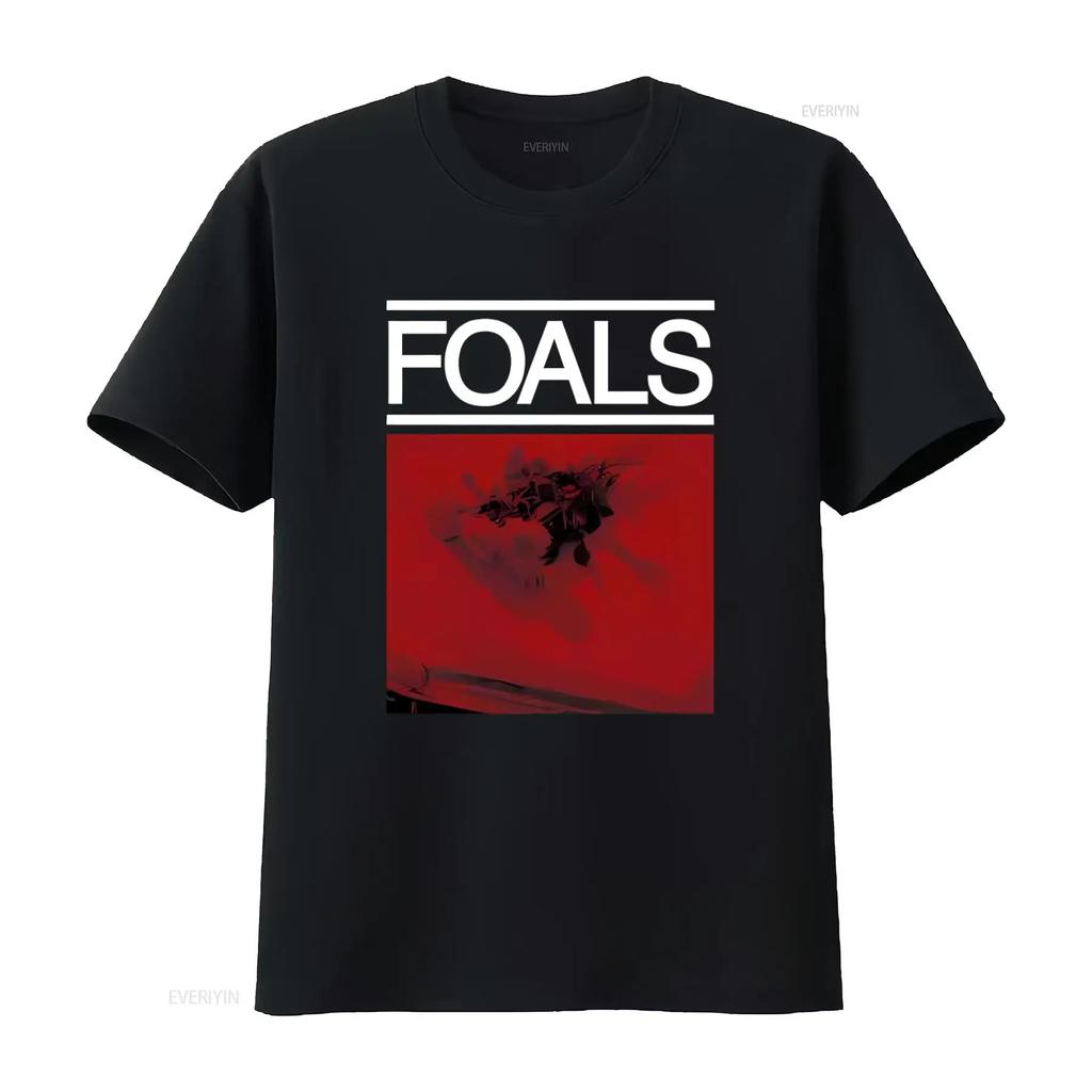 Foals Red Roses Print Mens T Shirt Stylish and Official Design vintage Washed Comfortable Slightly Stretched Unisex Soft