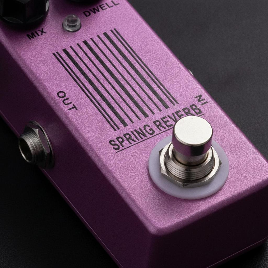 Spring Reverb Effect Pedal Mini Analog-Style for Guitarists