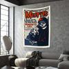 Rock And Roll Music Tapestry Punk Band Misfits Print Home Decoration Wall Hanging Dormitory Bedroom Background Concert Decor
