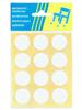 Felt Pad Blister White Diameter 25Mm - 12 Pcs - U-100-0254