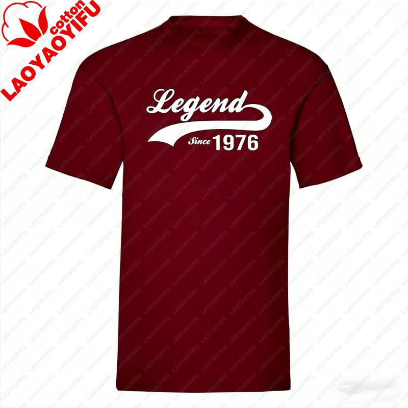 Legend Since Graphic TShirt Perfect 50th Birthday Gift for Men  Women Vintage 1976 Year Old Shirt Unique Idea Streetwear