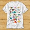 Dinosaurus T-shirt Namen Afbeeldingen Kinderen Nieuwigheid Cool Muziek Grappig Film Cool Meme Cadeau Top Tee 2248