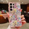 INS Sunflower Print Magnetic Case For Samsung S26 Ultra S25 Edge S24 FE S23 S22 Plus A54 A15 A35 A55 A16 A36 A56 A17 A37 A57 5G Matte Cover