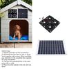 14inch Solar Exhaust Fan Solar Power Controller Solar Panel Powered Fan Ventilation Fan for Dog Kennel Chicken House