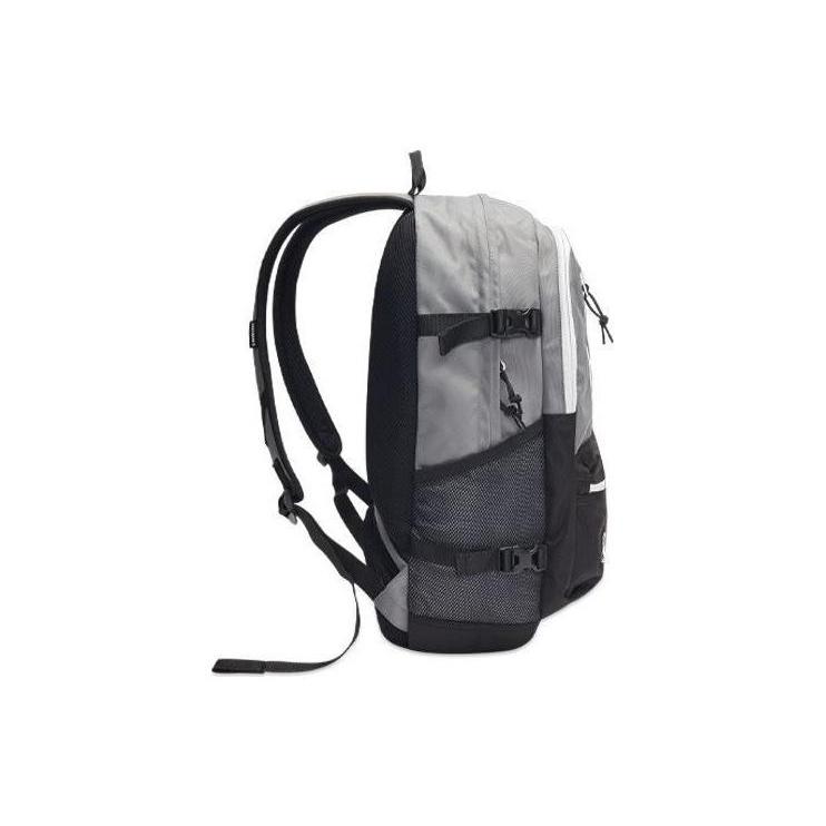 New Converse Polyester With Textile Backpack Regular Unisex Gray 10021018-001