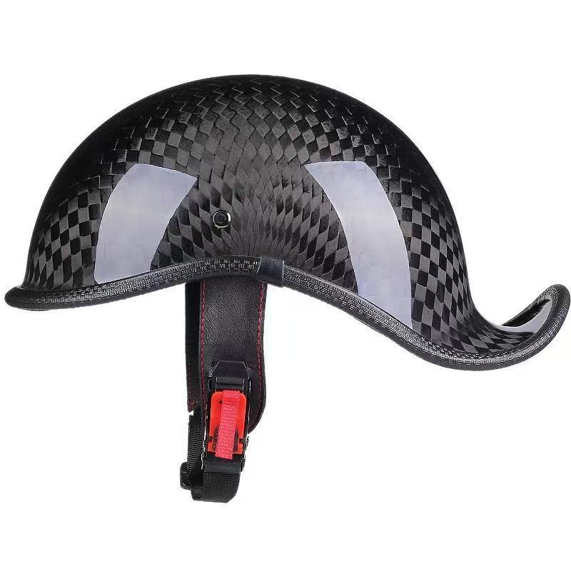 DOT Certification Motorcycle Helmet Men Women Four Seasons ABS Material Moto Helmet Carbon Fibre Half Helmet Fashion Casco Moto