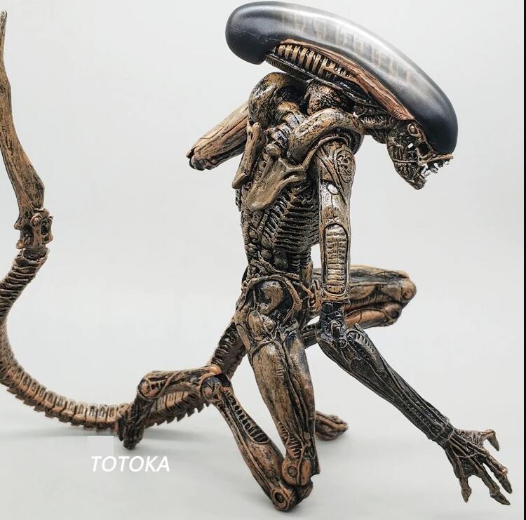 Hot 7inch Alien Figure Xenomorph Toy Aliens Blue Alien Xenomorph figma Predators Alien Egg  Action Figure Collectable Model Toy