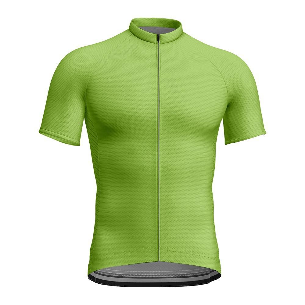 New Summer Solid Color Series Printed Short-sleeved Men's and Women's Sports Tops Mountain Bike Cycling Clothes