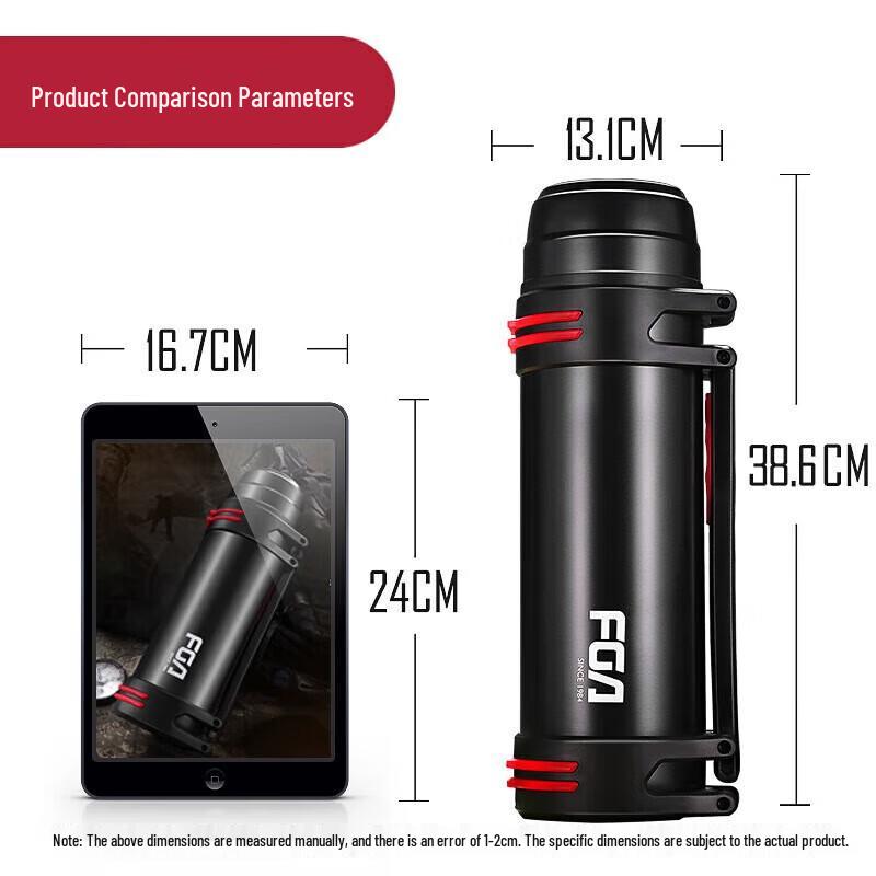 Fuguang 2.2L 304 Stainless Steel Outdoor Travel Insulated Bottle