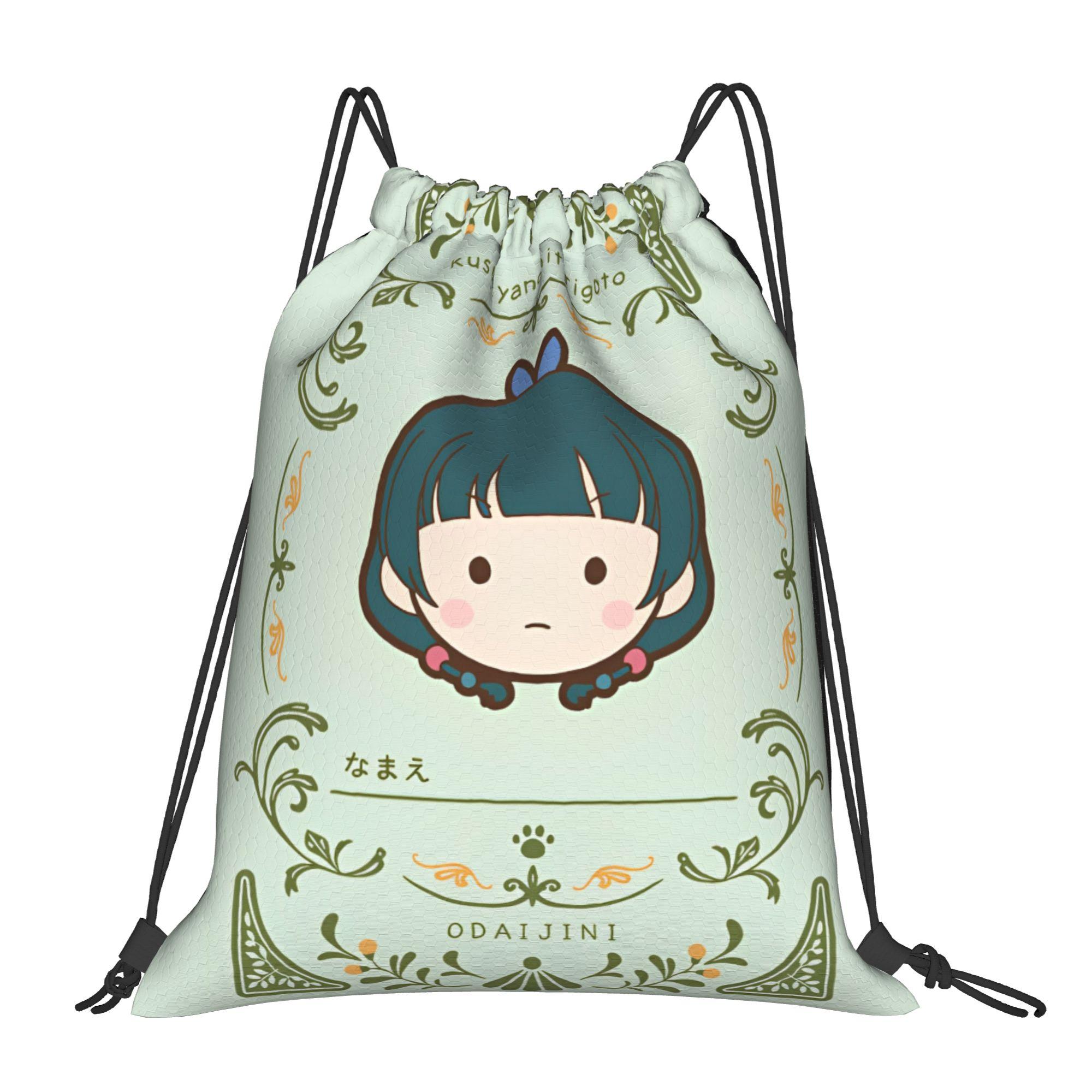 Sac à cordon de dessin animé Maomao Sac à dos rétro original résistant à l'eau Sacs à cordon Sac à dos de plage extérieur pour couple
