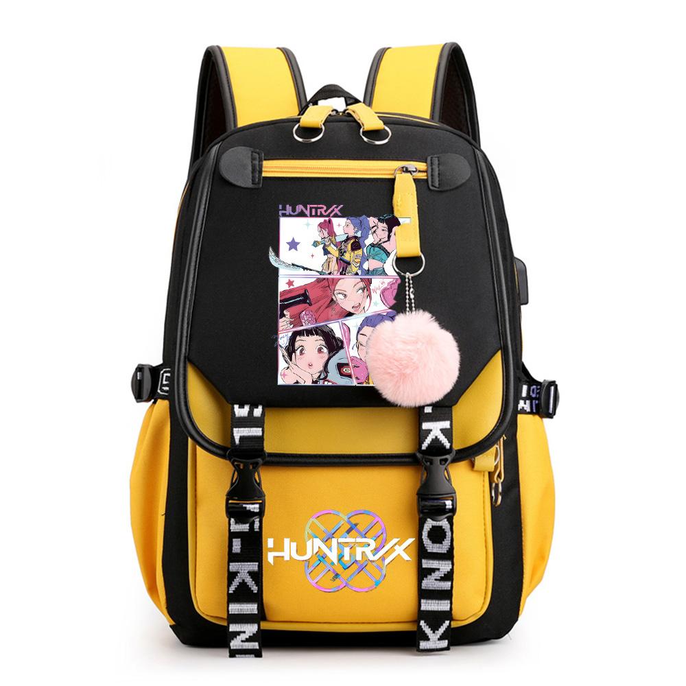 Neuer Cartoon Kpop Bedruckter Rucksack Schultasche für Teenager Schüler Mädchen Junge Buchtasche Große Kapazität Reisetasche Kindergeschenk Rucksack