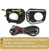 2x LED DRL Driving Turn Signal Lamp Fog Light Bezel For Toyota Tacoma 2016-2023