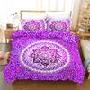 Purple Bohemia Beddings Duvet Cover Sets For Mandala Home Textile Bedroom Bed Cover With Pillowcase Bedclothes Bedset Polyester